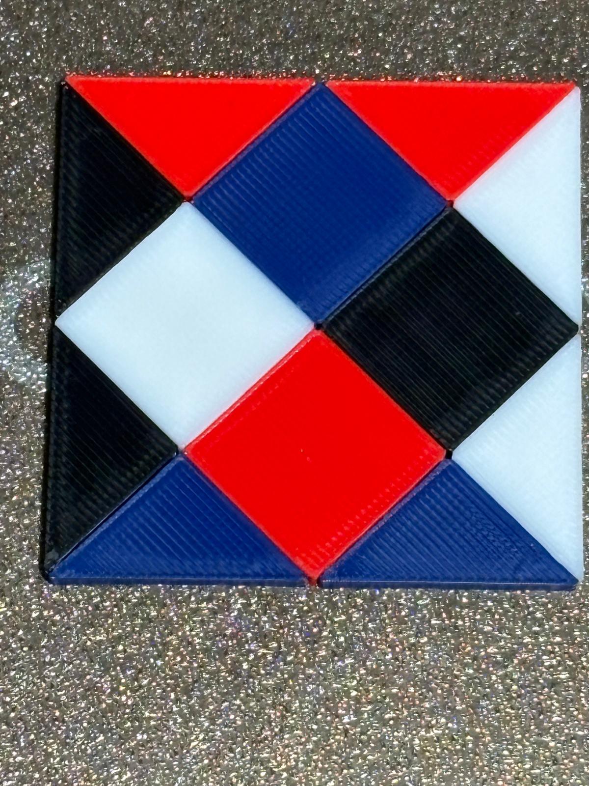 Complete four-color alignment test after the toolheads were adjusted